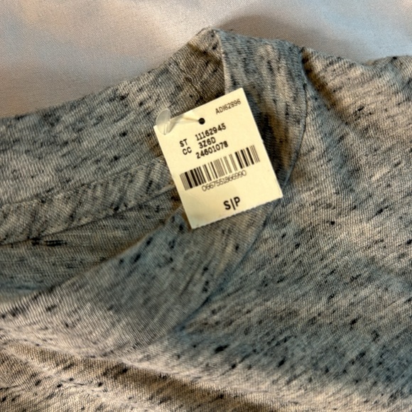 NWT VS PINK small long sleeve loose fit speckled heather gray - Picture 3 of 3